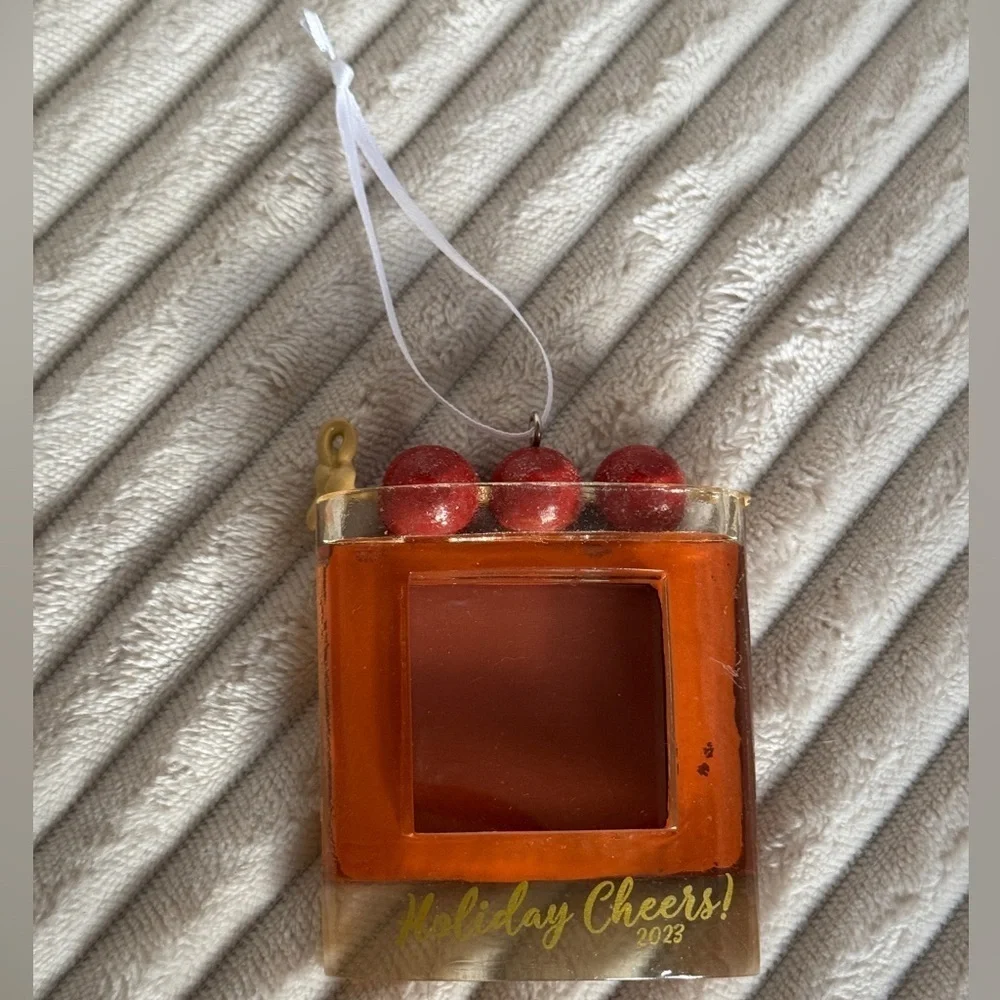 Hallmark 2023 Holiday Cheers Cocktail Glass Photo Ornament